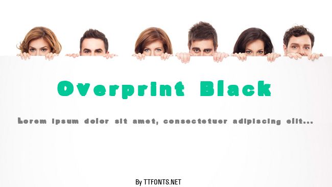 Overprint Black example